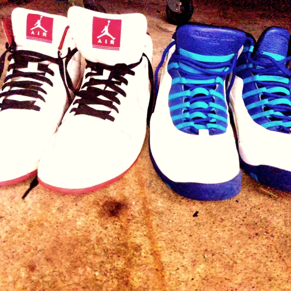 Size 16 Air Jordan's,  in great condition. Warn on
